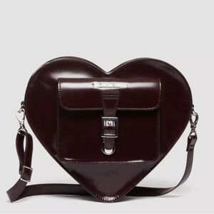 Dr. Martens Vegan Oxblood Heart Crossbody Bag